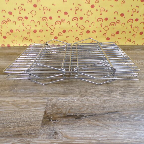Baking Rack Set of 3 Stainless-Steel Rectangle Stackable Baking Racks 14"x10" - Picture 5 of 11